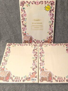 New!  3 Packs of Gingerbread House & Candy Printable Paper